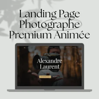 Landing Page Photographe