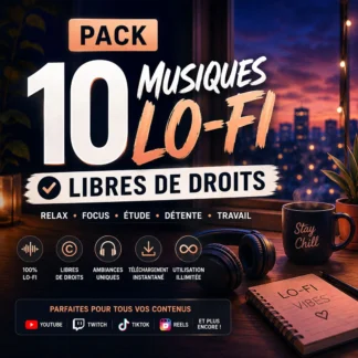 Pack 10 Musiques Lo-Fi Libres de Droits