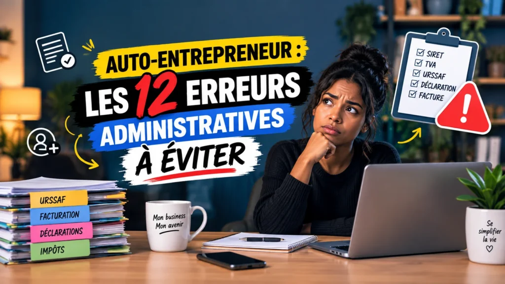 Auto-entrepreneur : les 12 erreurs administratives à éviter