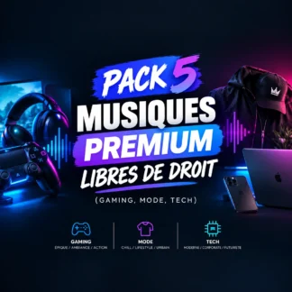 Pack 5 Musiques Premium Libres de Droit