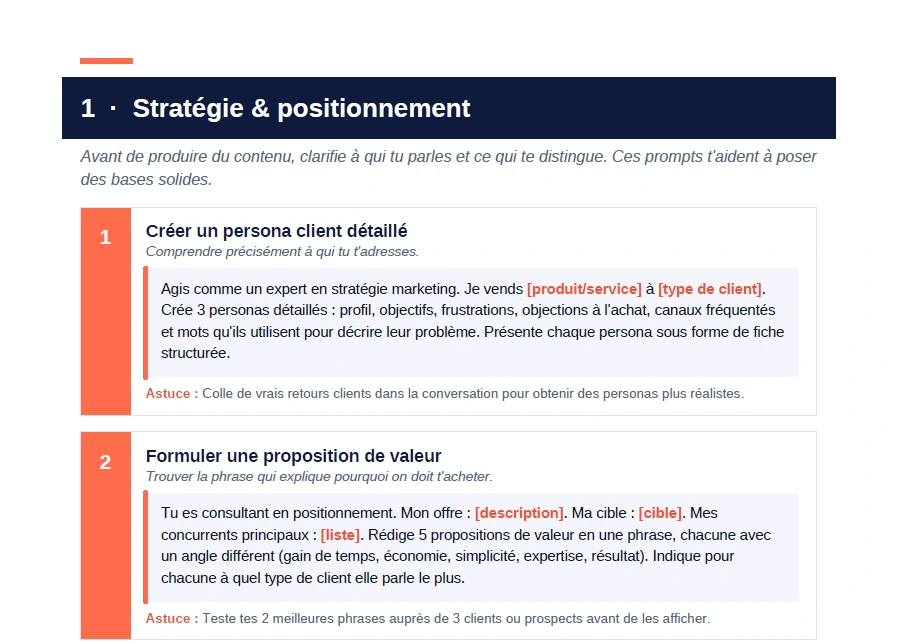 40 Prompts ChatGPT pour le Marketing - Guide 2026 PDF – Image 5