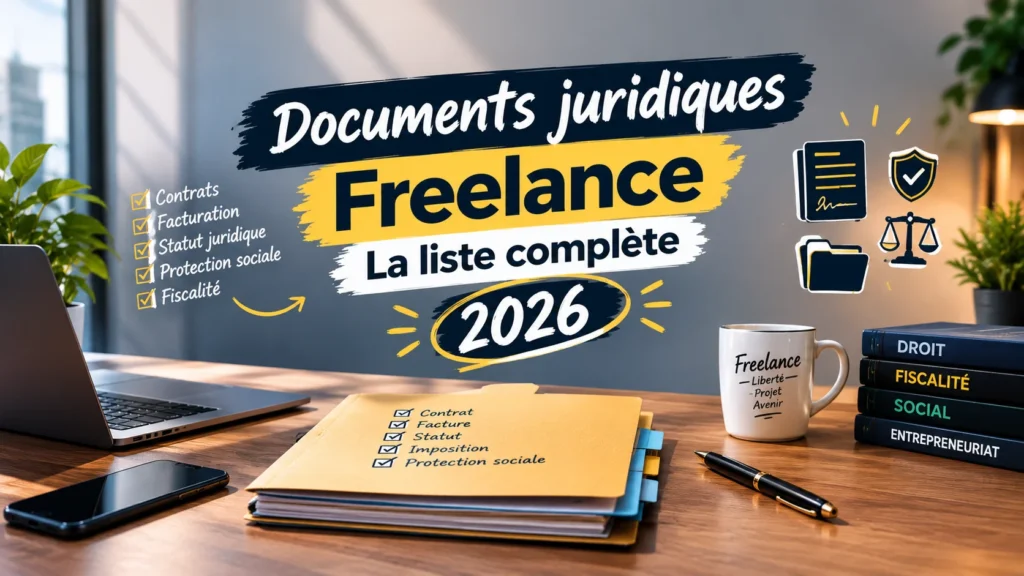 Documents juridiques freelance : la liste complète 2026